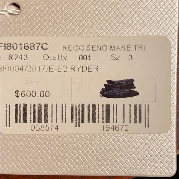 La Perla Bikini Top Large pink Triangle bra bralette style NWT bathing suit top - Picture 9 of 9